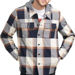 Levi's Men's Flannel Plaid Shirt Jacket